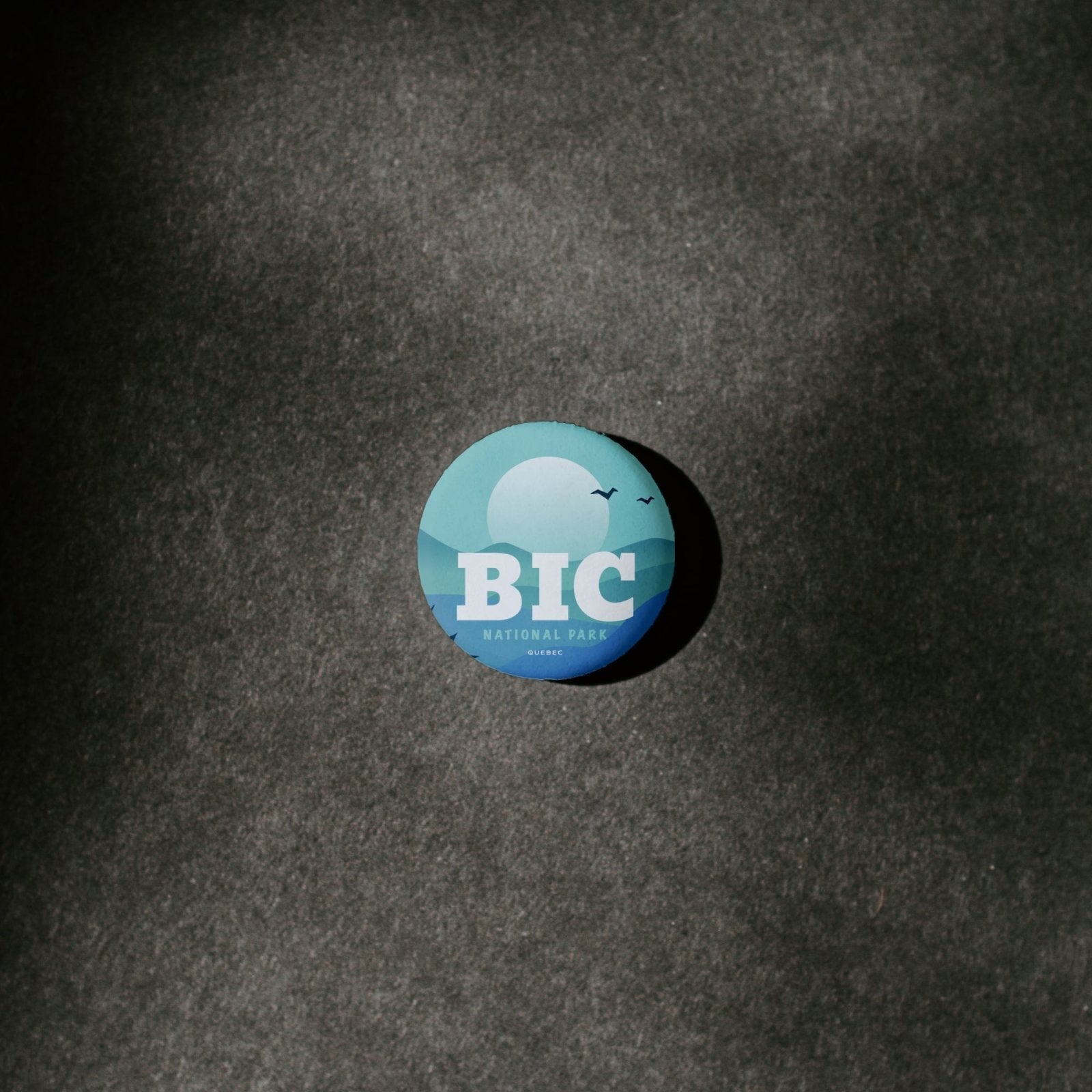 Bic National Park of Quebec Pinback Button, Canada Parks