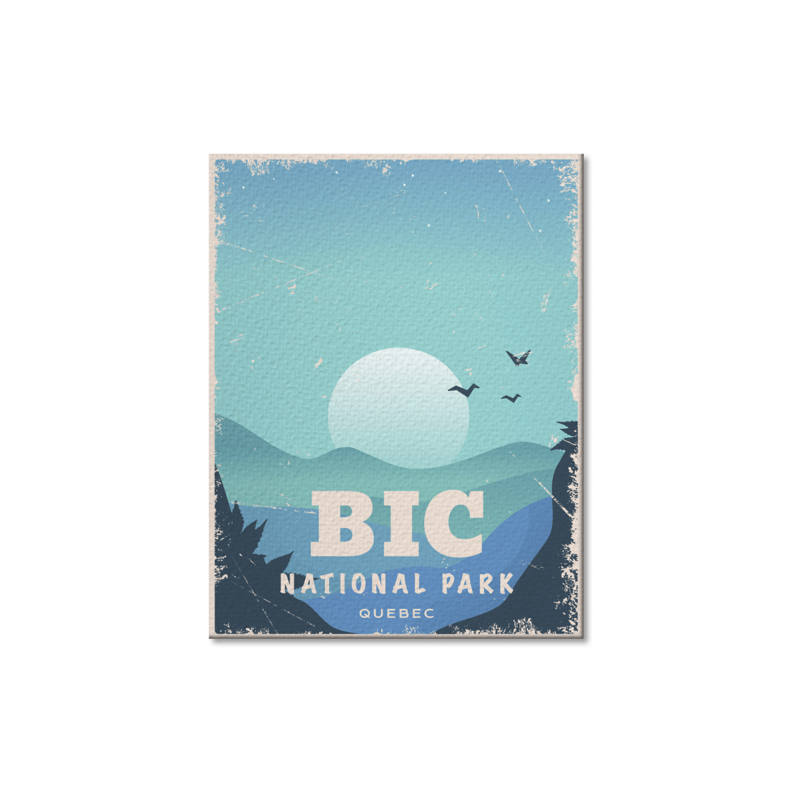 Bic Quebec National Park Postcard, Canada Parks