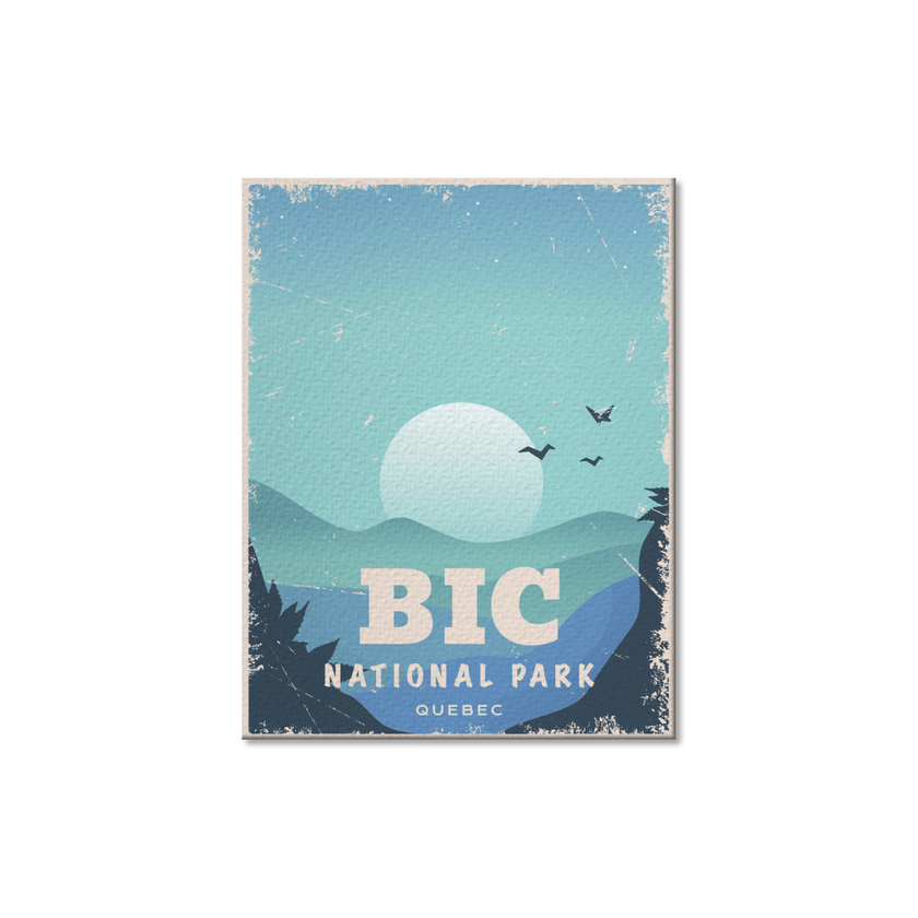 Bic Quebec National Park Postcard, Canada Parks