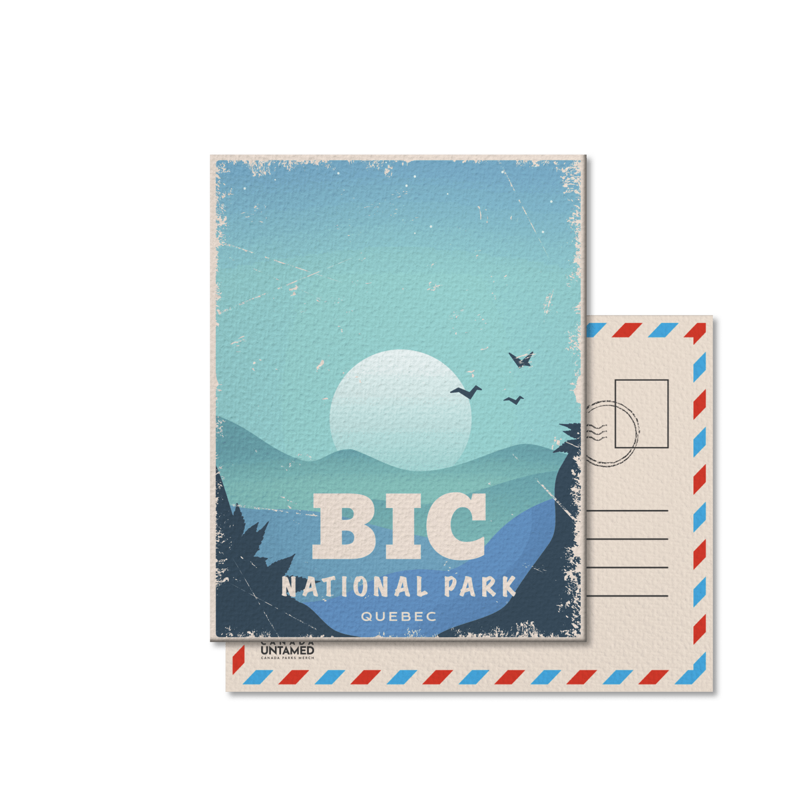 Bic Quebec National Park Postcard, Canada Parks
