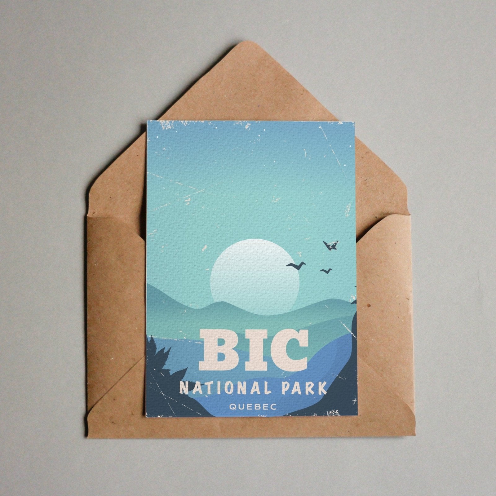 Bic Quebec National Park Postcard, Canada Parks