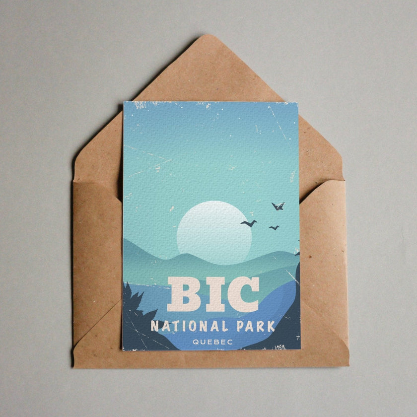 Bic Quebec National Park Postcard, Canada Parks
