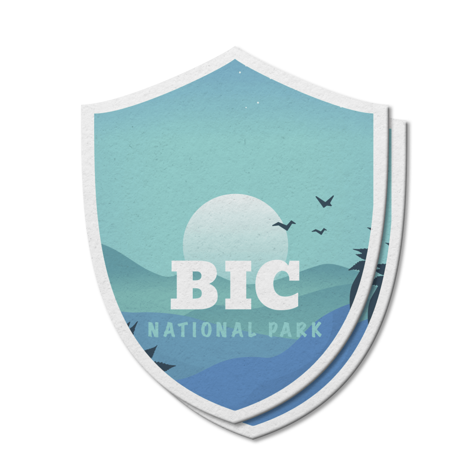 Bic Quebec National Park Waterproof Vinyl Sticker, Canada Parks