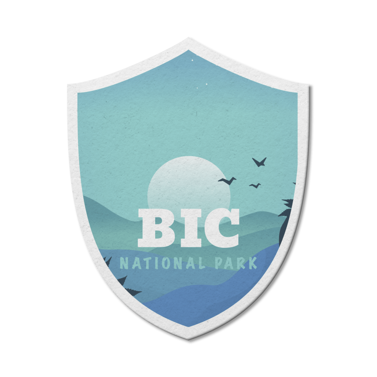 Bic Quebec National Park Waterproof Vinyl Sticker, Canada Parks