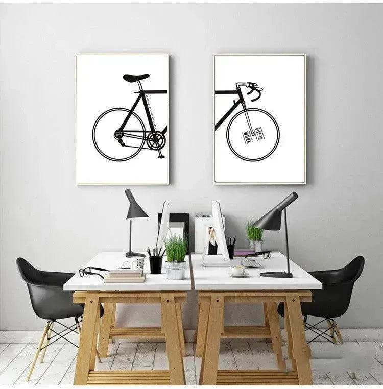 Bicycle decorative painting core Home Decoration Wall Decoration