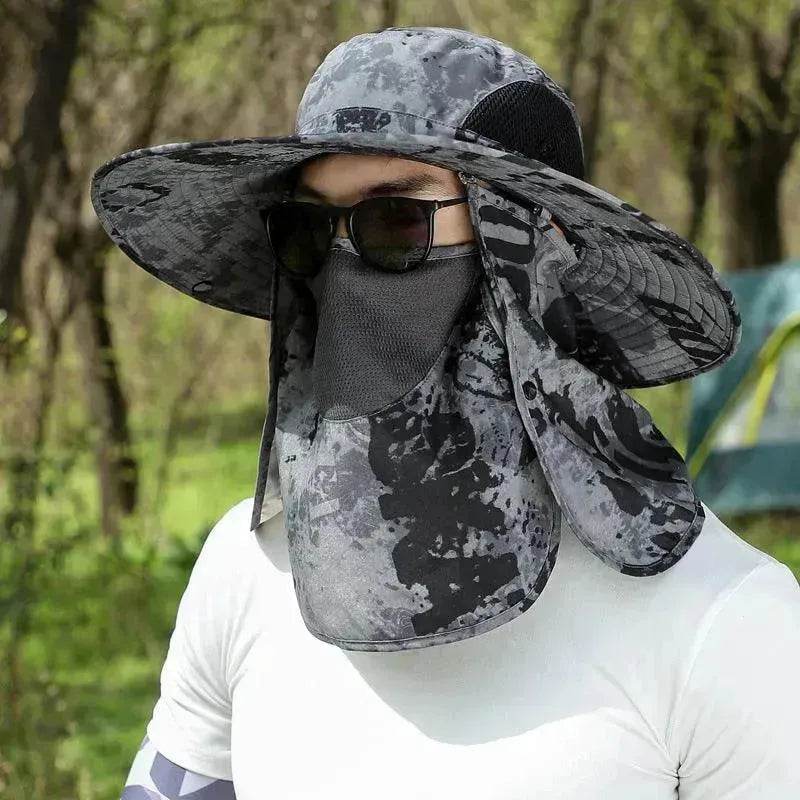 Big Brim Protective Caps Summer Face Cover Sun-proof Mountaineering Bucket Hat