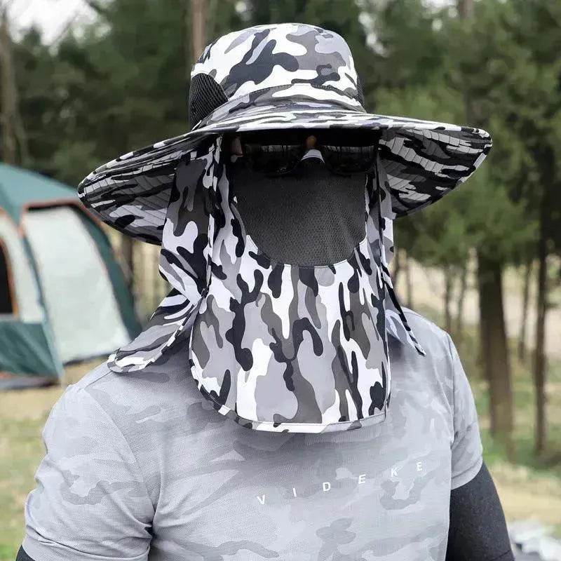 Big Brim Protective Caps Summer Face Cover Sun-proof Mountaineering Bucket Hat