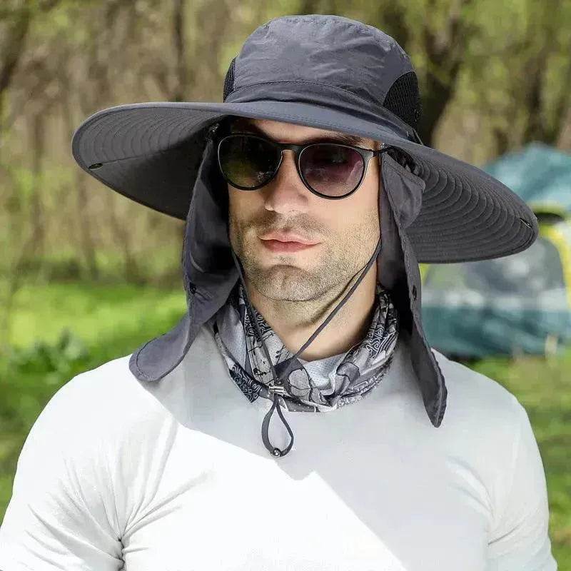 Big Brim Protective Caps Summer Face Cover Sun-proof Mountaineering Bucket Hat