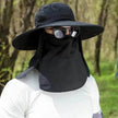 Big Brim Protective Caps Summer Face Cover Sun-proof Mountaineering Bucket Hat