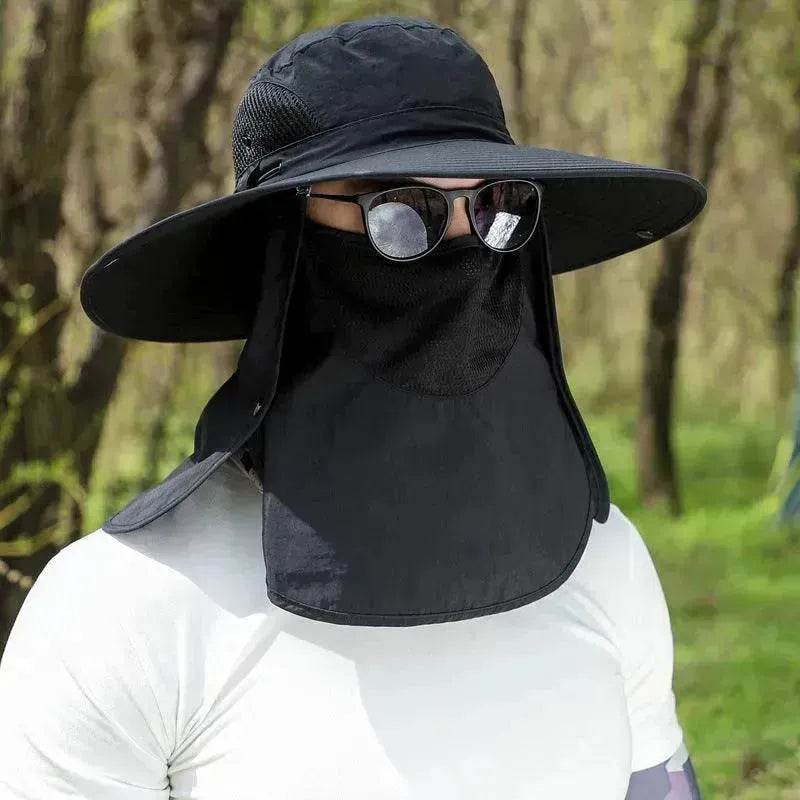 Big Brim Protective Caps Summer Face Cover Sun-proof Mountaineering Bucket Hat