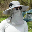 Big Brim Protective Caps Summer Face Cover Sun-proof Mountaineering Bucket Hat