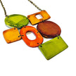 Big Chunky Statement Necklace In Earthy Aesthetic