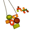 Big Chunky Statement Necklace In Earthy Aesthetic