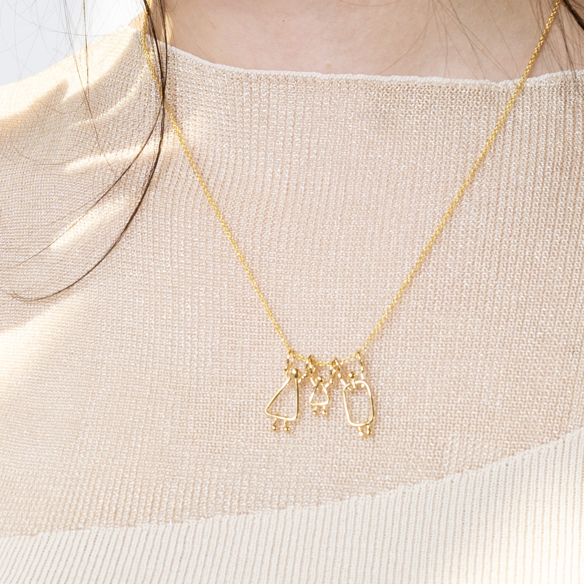 Bijou pour maman d'une fille - Collier de naissance pour nouvelle maman