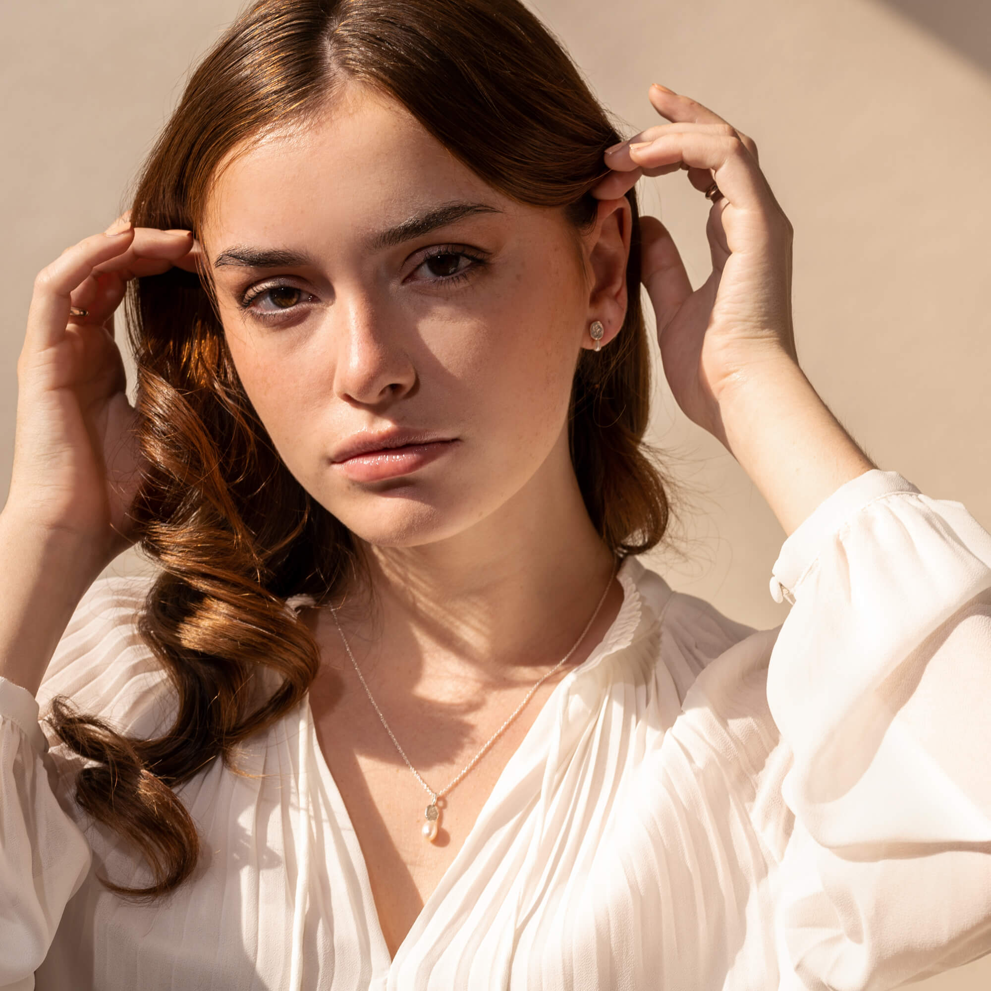 Delphine - Collier avec pendentif de perle d’eau douce
