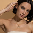 Empathique - Collier avec pendentif circulaire en argent sterling