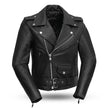 Women’s Motorcycle Leather Jacket. Quilted Thermal Liner & Cowhide