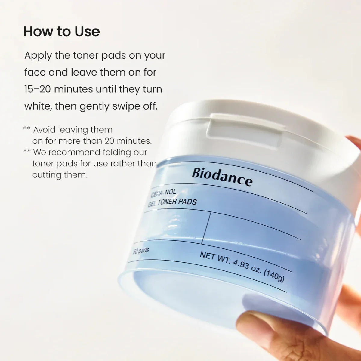 Biodance Cera-nol Gel Toner Pads 140g / 60pads