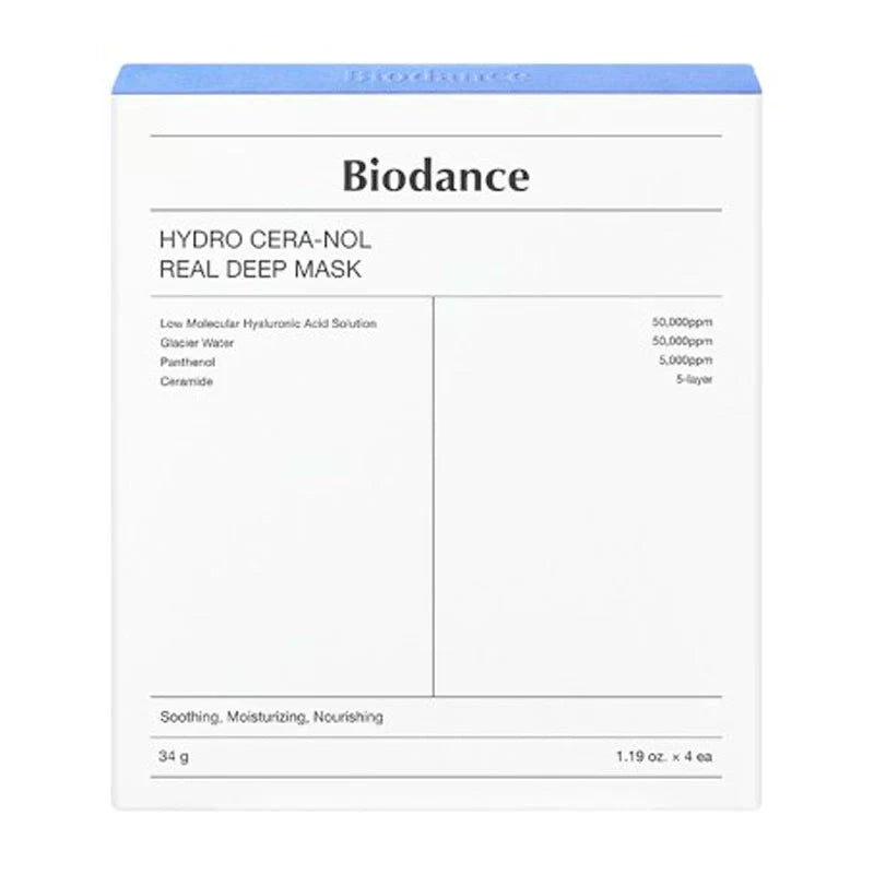 Biodance Hydro Cera-nol Real Deep Mask 34g - 1 BOX 4PCS