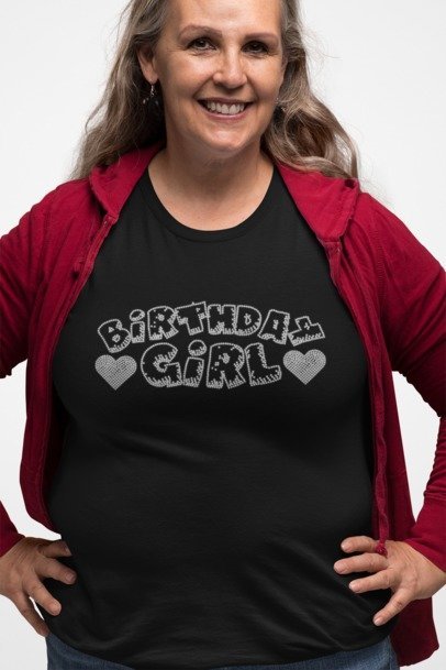 Birthday Girl Rhinestone Shirt – Sparkly Bling Birthday Tee | Blingdazzel