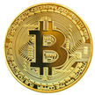 Bitcoin Coin - Gold Metal Physical Blockchain Cryptocurrency Collectible Coin