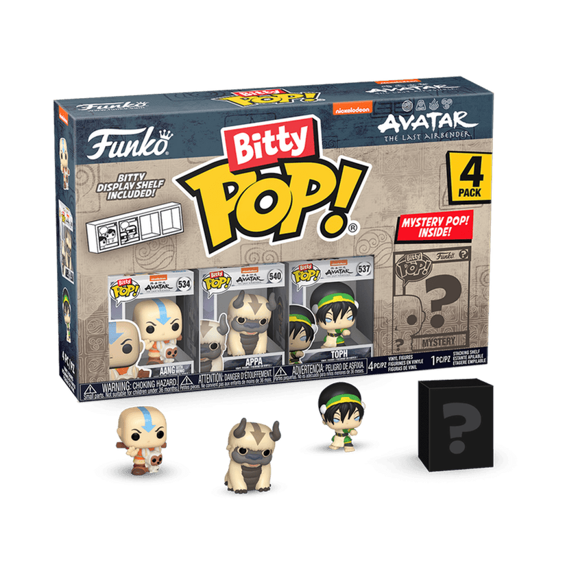 Bitty POP! Avatar the Last Airbender Aang, Appa, Toph