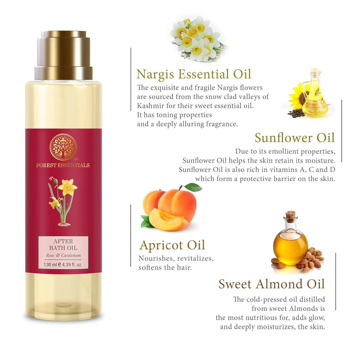 Forest Essentials After Bath Oil Nargis (50 ml)