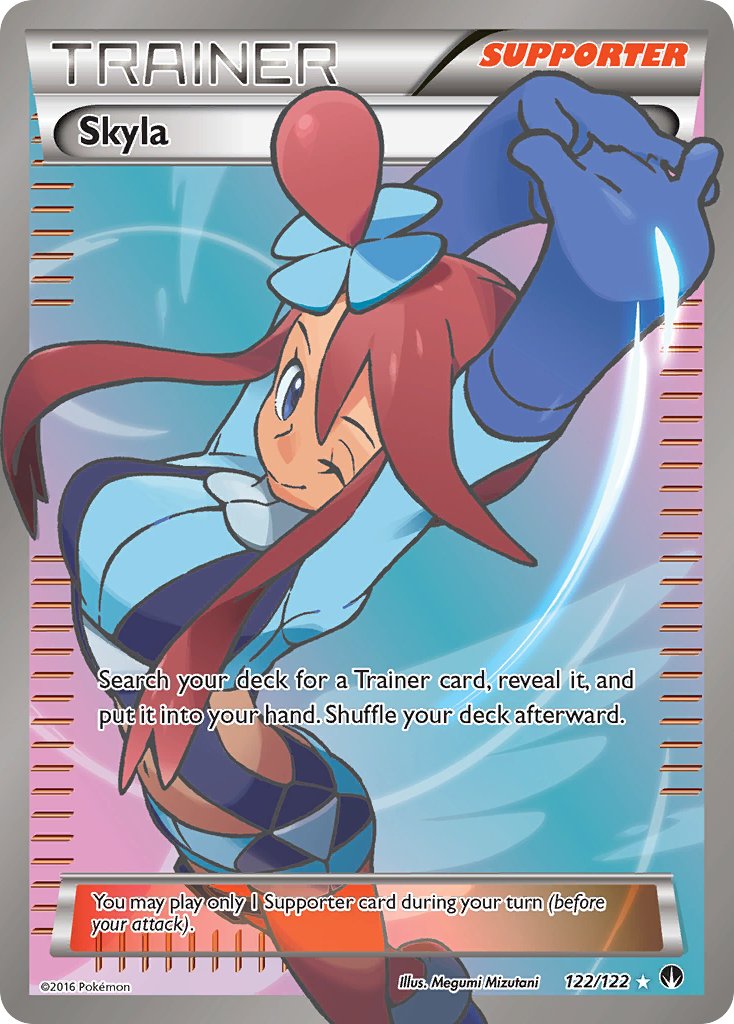 Skyla - 122/122 - Pokémon Full Art Ultra Rare