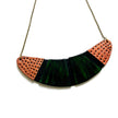 Black & Emerald Green Earrings Post or Clip On- 