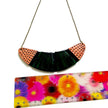 Black & Emerald Green Earrings Post or Clip On- 