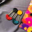 Long Art Deco Statement Earrings, Post or Clip On – 
