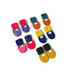 Two-Tone Geometric Statement Earrings, Post or Clip On – 