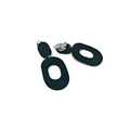 Black Clip On Earrings for Non Pierced Ears- 