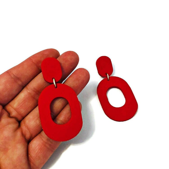 Black Clip On Earrings for Non Pierced Ears- 