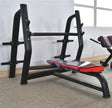 Olympic Flat Bench with Barbell and Plate Support (HX-AN52)
