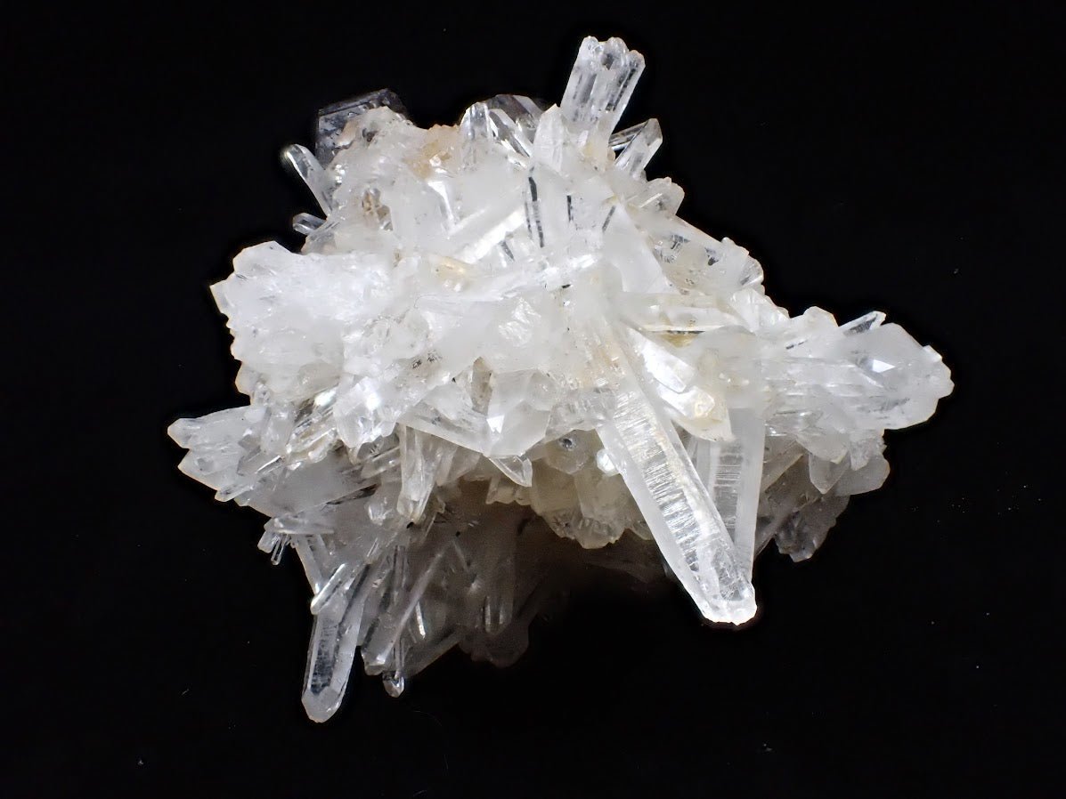 Black Pyrite and Quartz Cluster – Fengjiashan Mine, China (301g)