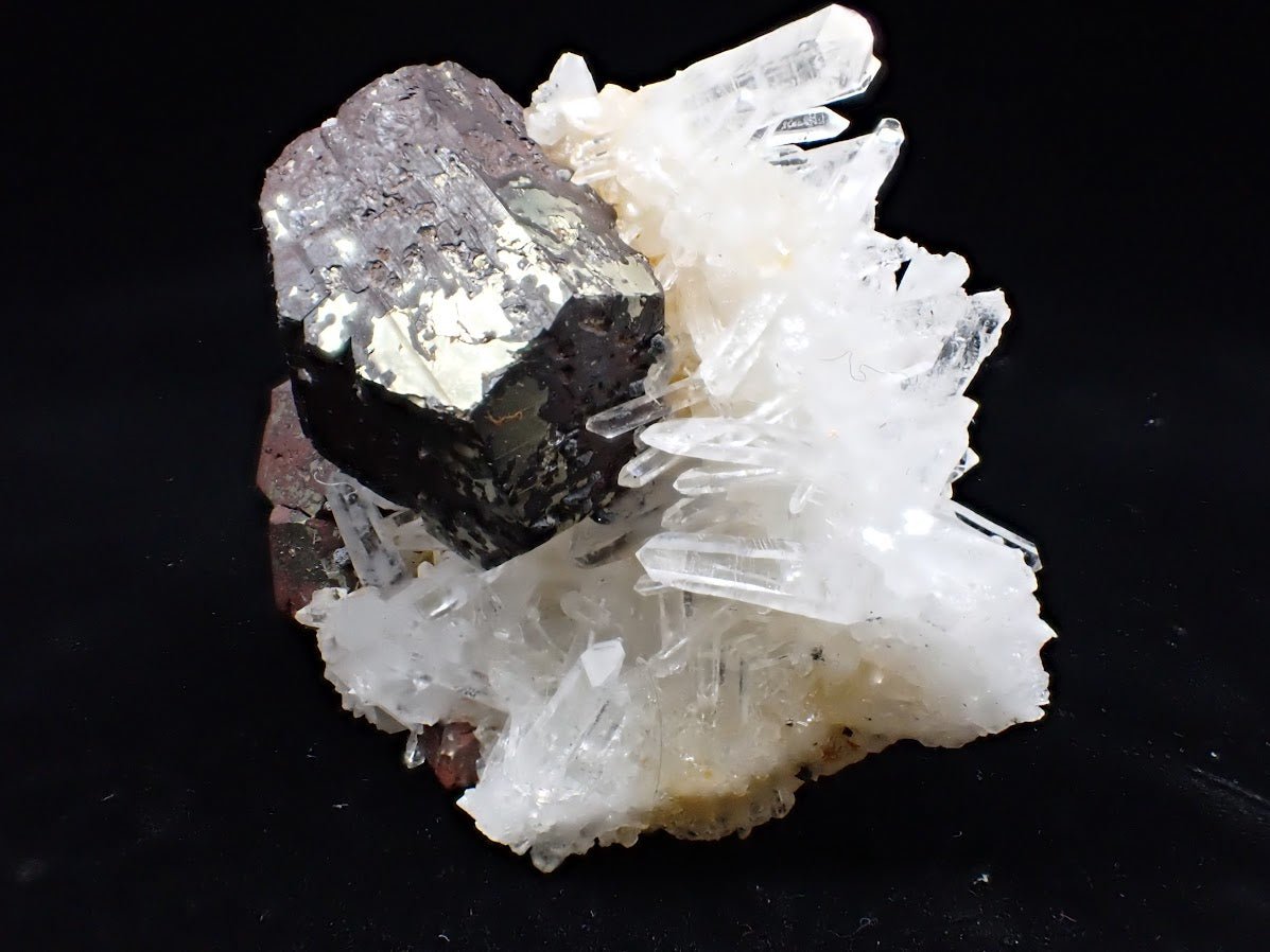 Black Pyrite & Quartz – Fengjiashan Mine (2.5