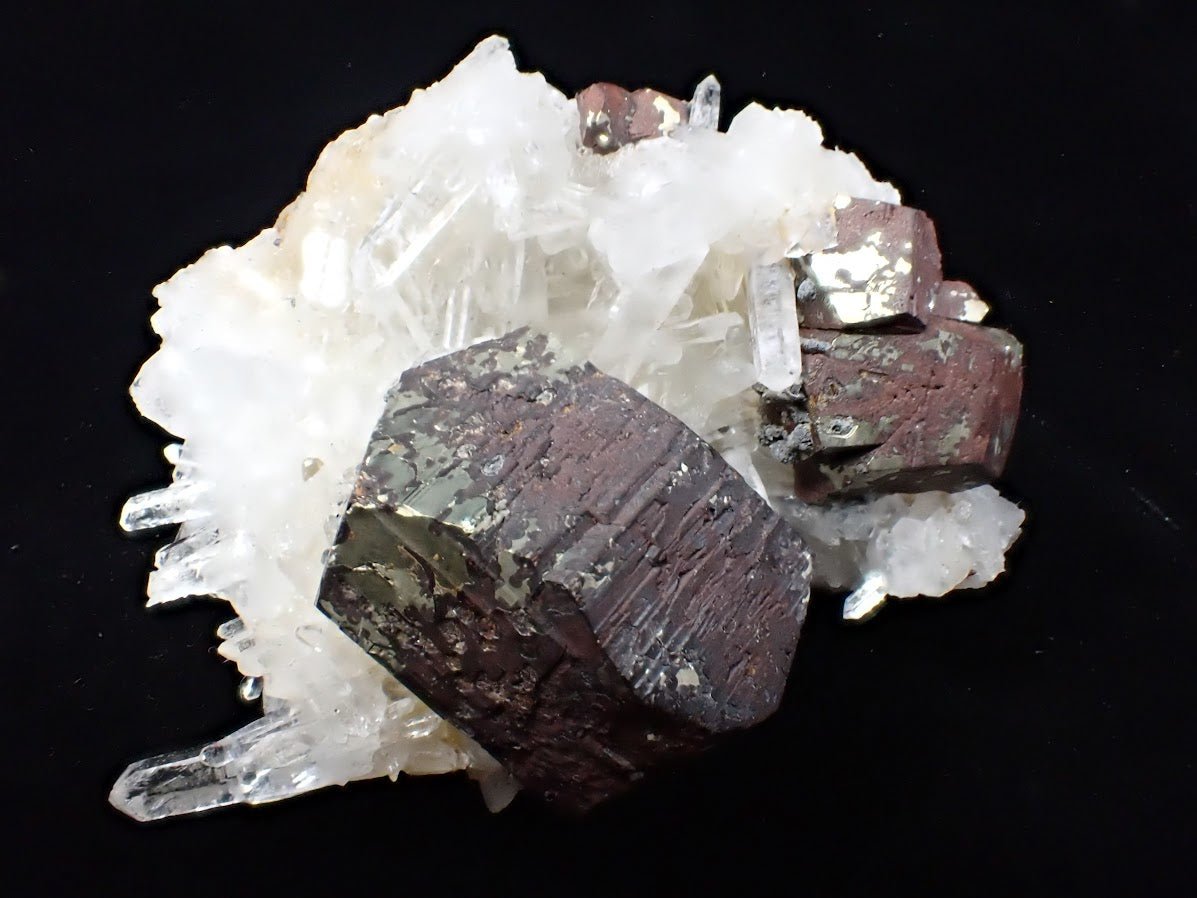 Black Pyrite & Quartz – Fengjiashan Mine (2.5