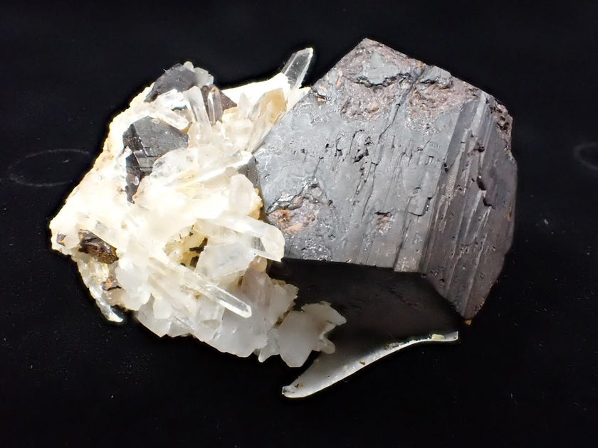 Black Pyrite with Quartz – Fengjiashan Mine (2