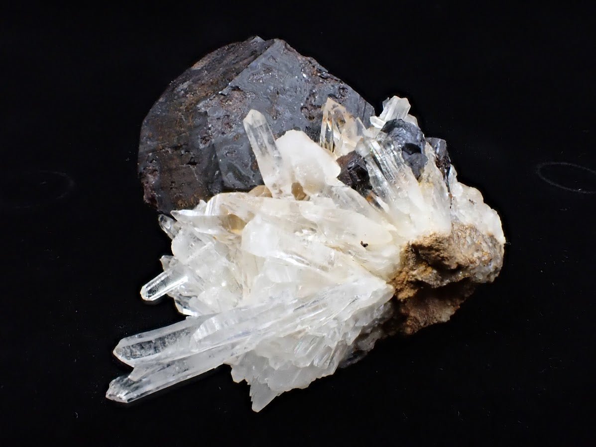 Black Pyrite with Quartz – Fengjiashan Mine (2