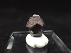 Black Pyrite with Quartz – Miniature Twinned Cluster (8g)
