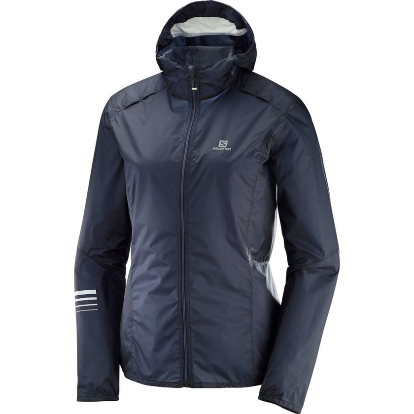 Salomon Womens Lightning Wind Hoodie Running Race Jackets