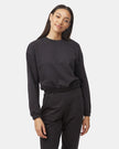 Organic Cotton French Terry Elastic Hem Crew
