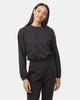 Organic Cotton French Terry Elastic Hem Crew