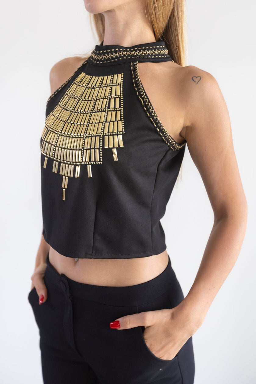 Halter Shiny Top