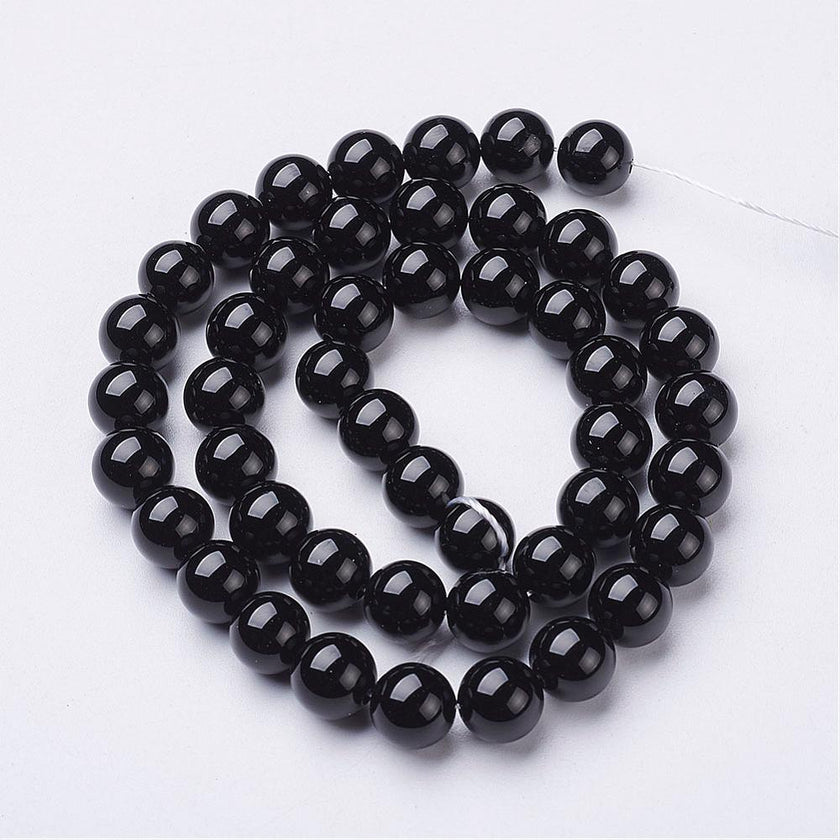 Black Onyx Gemstone Bead
