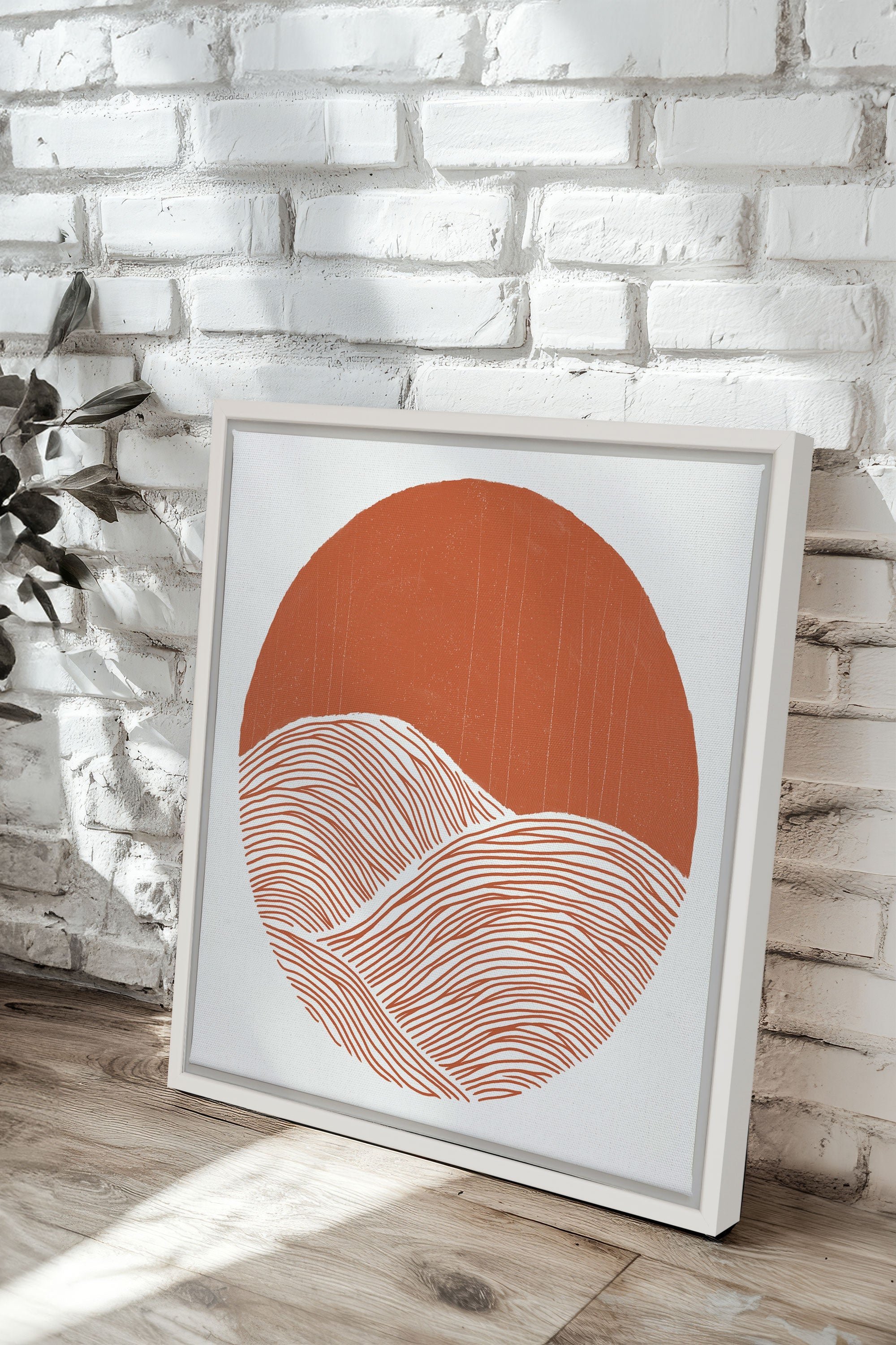 EARTH WAVES, Oeuvre sur toile étirée