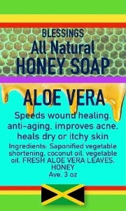 ALL NATURAL HONEY ALOE VERA FACE & BODY BAR