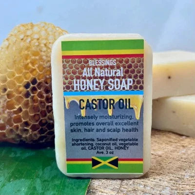 ALL NATURAL HONEY CASTOR OIL FACE & BODY BAR