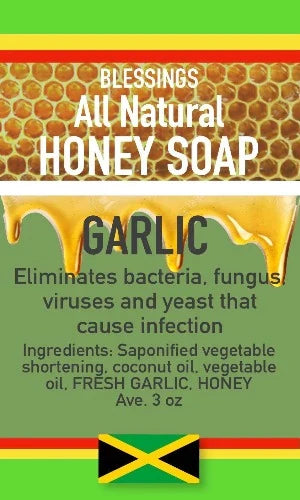 ALL NATURAL HONEY GARLIC FACE & BODY BAR
